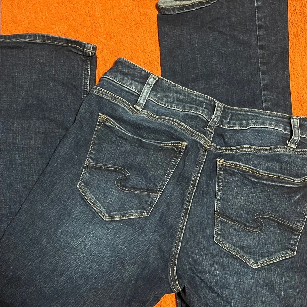 Dark Blue Silver Jeans Co Suki Slim Boot W33/L33 - Picture 7 of 8